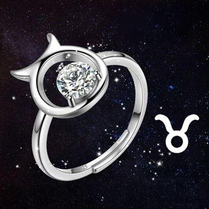 Obrazek z Regulowany pierścionek zodiakalny - byk