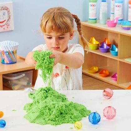 Obrazek z Modelujący płynny piasek mega zestaw 2000 g - plastikowe wiaderko