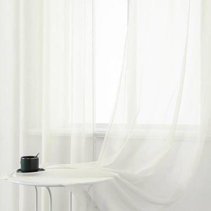 Obrazek z Firanka woalowa 130 x 230 cm  -  kremowa