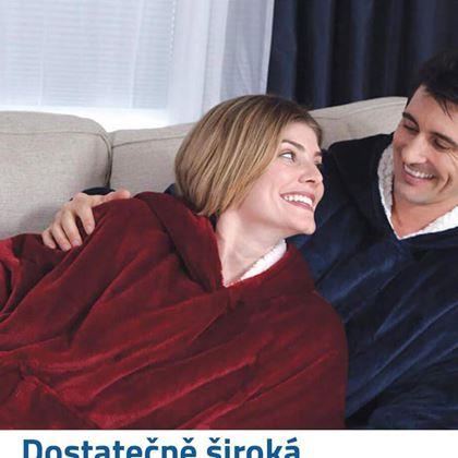 Obrazek z Ciepła bluza z futerkiem  -  bordowy