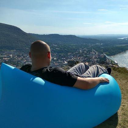 Obrazek z Nadmuchiwana Lazy Bag - dwuwarstwowa  -  zielona