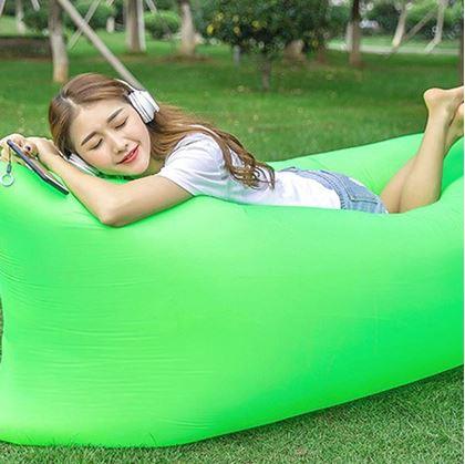 Obrazek z Nadmuchiwana Lazy Bag - dwuwarstwowa  -  zielona
