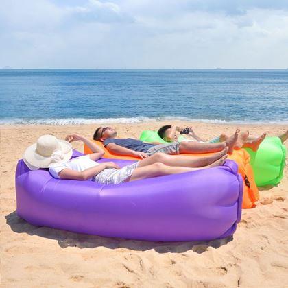 Obrazek z Nadmuchiwana Lazy Bag - dwuwarstwowa  -  zielona