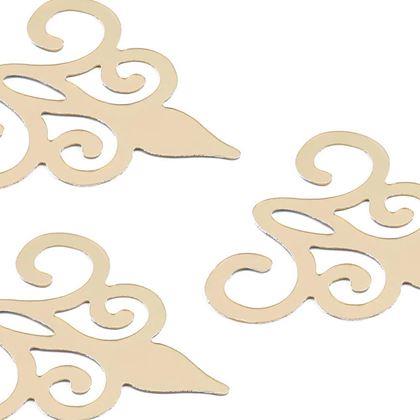 Obrazek z Lustrzane naklejki ornamenty 10 szt. -  złote