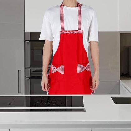 Obrazek z Retro fartuch kuchenny  -  czerwony