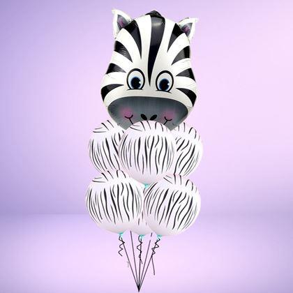 Obrazek z Wesołe baloniki 7 szt. -  zebra