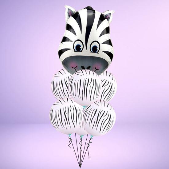 Obrazek z Wesołe baloniki 7 szt. -  zebra