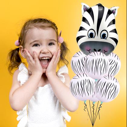 Obrazek z Wesołe baloniki 7 szt. -  zebra