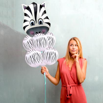 Obrazek z Wesołe baloniki 7 szt. -  zebra