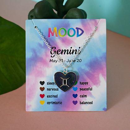 Obrazek z Naszyjnik z emocjami znaków zodiaku - bliźniacy