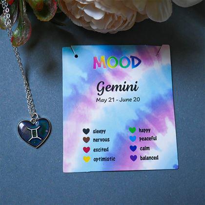 Obrazek z Naszyjnik z emocjami znaków zodiaku - bliźniacy