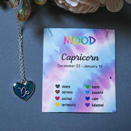 Obrazek z Naszyjnik z emocjami znaków zodiaku - Koziorożec