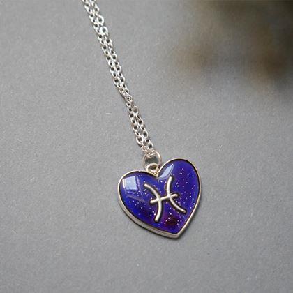 Obrazek z Naszyjnik z emocjami znaków zodiaku - ryby