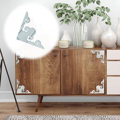 Obrazek z 4 szt. Naklejki lustrzane - ornamenty