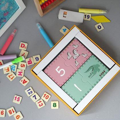 Obrazek z Edukacyjne puzzle – liczenie, 20 elementów