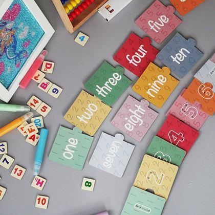 Obrazek z Edukacyjne puzzle – liczenie, 20 elementów