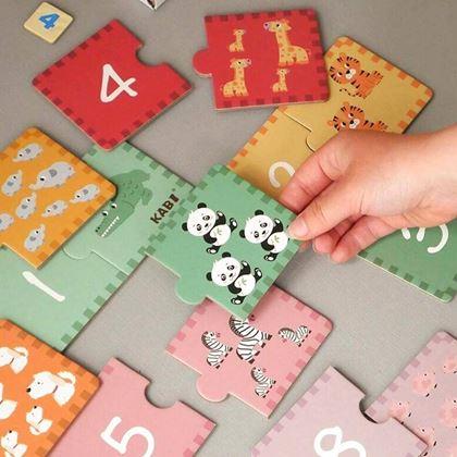 Obrazek z Edukacyjne puzzle – liczenie, 20 elementów