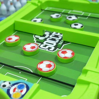 Obrazek z Zestaw sportowych gier stołowych 6w1 – piłka nożna, koszykówka, curling, wyścigi, kręgle, bowling