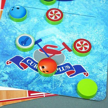 Obrazek z Zestaw sportowych gier stołowych 6w1 – piłka nożna, koszykówka, curling, wyścigi, kręgle, bowling