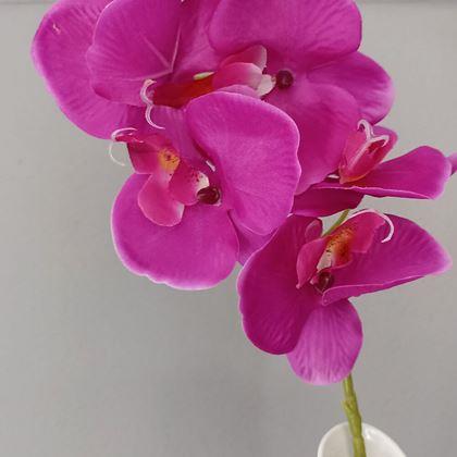 Obrazek z Sztuczne kwiaty orchidea - ciemnoróżowy