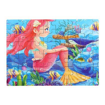 Obrazek z Puzzle dla dzieci w blaszanym pudełku  -  syrena