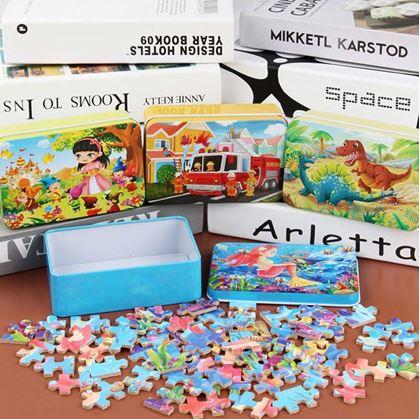 Obrazek z Puzzle dla dzieci w blaszanym pudełku  -  syrena