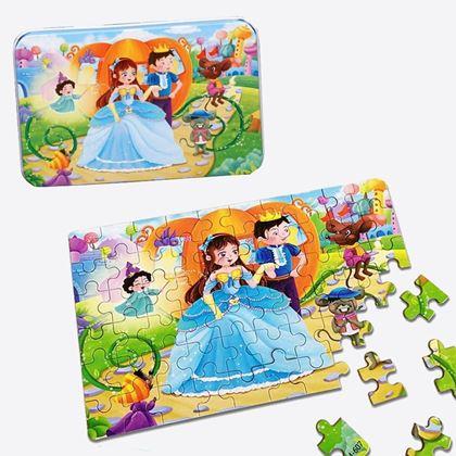 Obrazek z Puzzle dla dzieci w blaszanym pudełku  -  królestwo