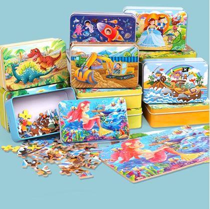 Obrazek z Puzzle dla dzieci w blaszanym pudełku  -  syrena