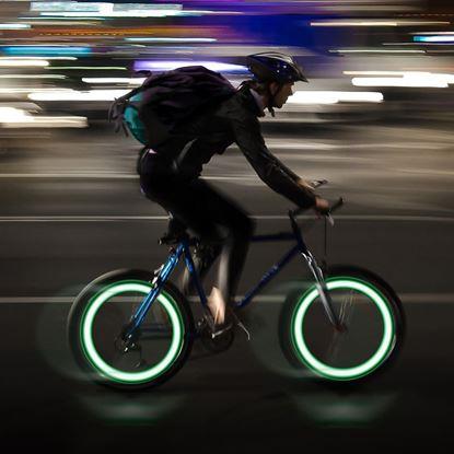 Obraz Lampka LED na szprychy rowerowe (śmigło) 2 szt.