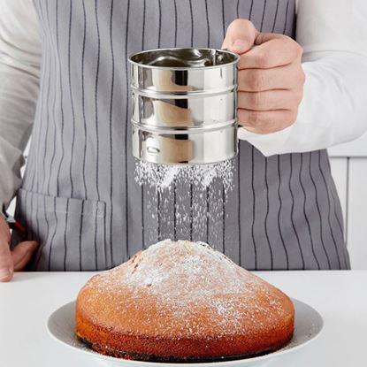 Obraz Sitko kuchenne ze stali nierdzewnej z miarką