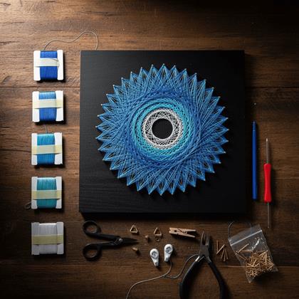 Obrazek z Kreatywny zestaw String Art - Mandala