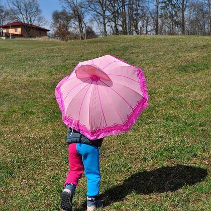 Obrazek z 3D parasol dla dzieci  -  księżniczka