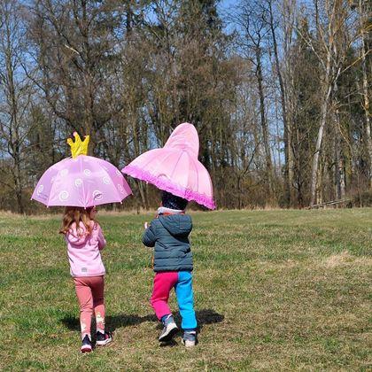 Obrazek z 3D parasol dla dzieci  -  księżniczka
