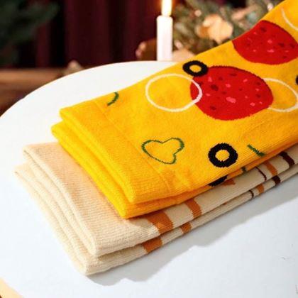 Obrazek z Zestaw 4 par skarpetek - pizza