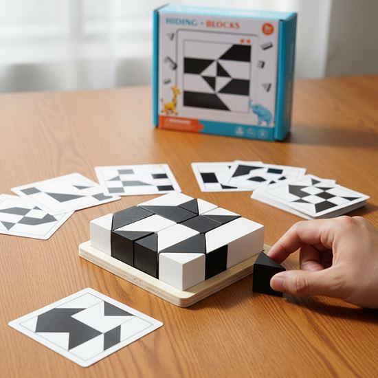 Obrazek z Czarno-biały tangram
