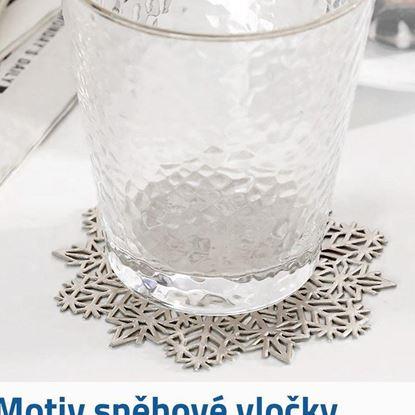 Obraz Podkładka w kształcie płatka śniegu
