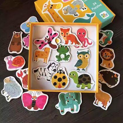 Obrazek z Puzzle dla dzieci - zwierzątka