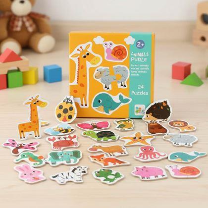 Obrazek z Puzzle dla dzieci - zwierzątka