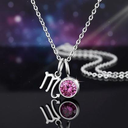 Obrazek z Łańcuszek z zawieszką znaku zodiaku - Skorpion
