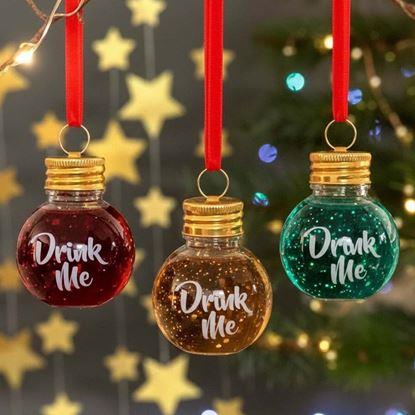 Obraz Ozdoby choinkowe 6szt. - DRINK ME