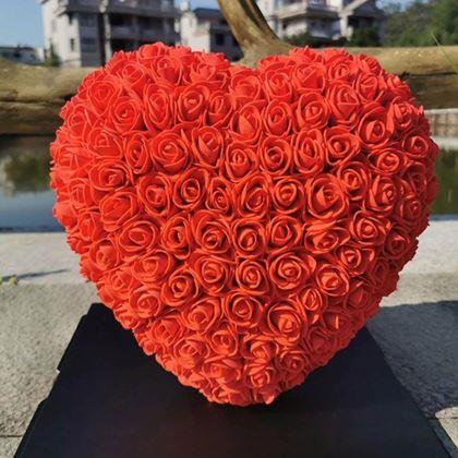 Obrazek z Wieczne serce z róż 26 cm