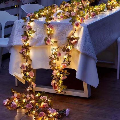Obrazek z LED łańcuch świetlny 2 m – róże