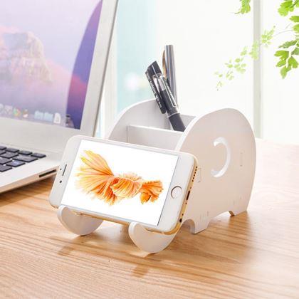 Obrazek z Stojak na biurko na długopisy/telefon – słoń