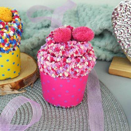 Obrazek z Skarpetki w opakowaniu prezentowym  -  różowe cupcake