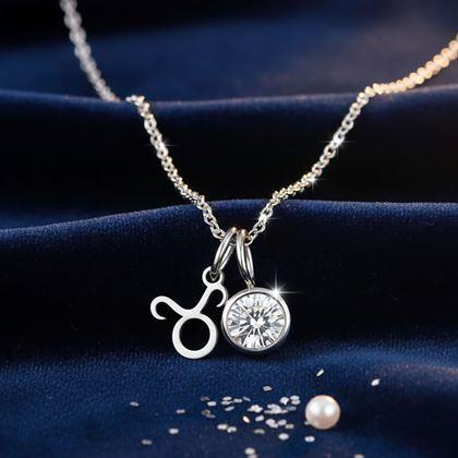 Obrazek z Łańcuszek z zawieszką znaku zodiaku - Byk