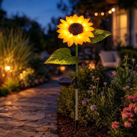 Obrazek z Solarna lampa dekoracyjna – słonecznik
