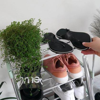 Obrazek z Składany regał na buty - jasnozielony