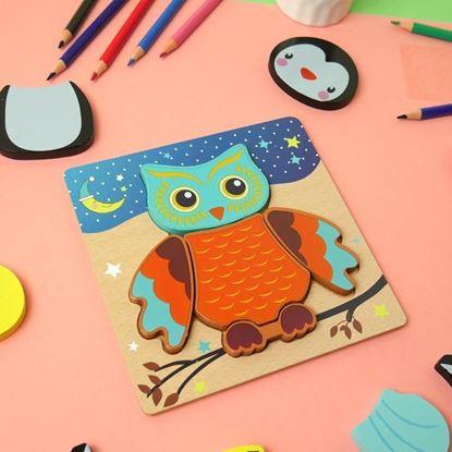 Obraz Drewniane puzzle dla najmniejszych 
