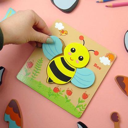 Obraz Drewniane puzzle dla najmniejszych 