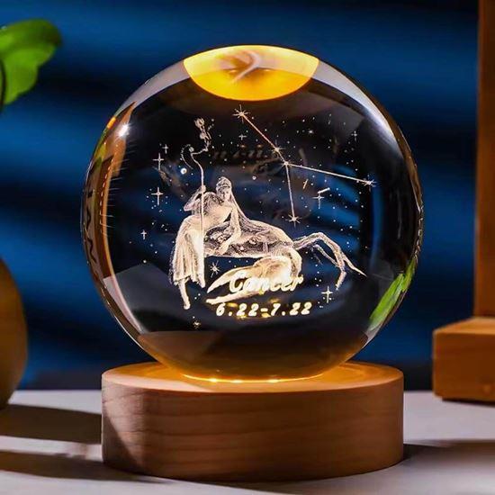 Obrazek z Świecąca kula LED znak zodiaku  -  Rak